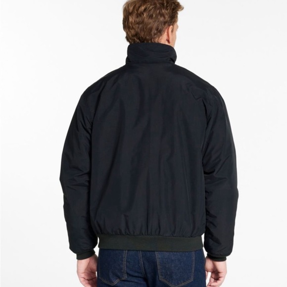 Vintage L.L. Bean Dark Green Mens Warm-Up Jacket, Fleece Lined Large Regular - Picture 9 of 11